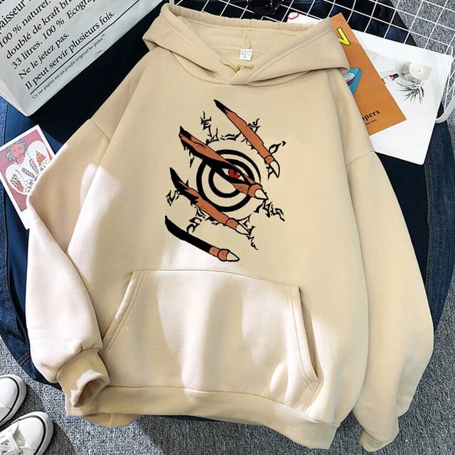 Sudadera con capucha de Anime japonés Naruto Akatsuki para mujer, Sudadera con capucha con gráfico de dibujos animados divertidos, sudaderas de Manga Harajuku Unisex