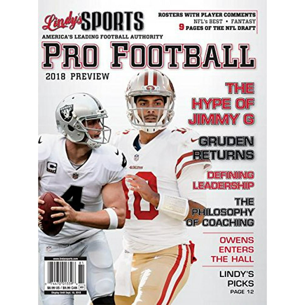 Lindy's Sports Pro Football Preview 2018 Covers Vary Single Issue