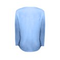 thumbnail image 5 of Blusa de mujer con estampado de manga larga con botones y cuello redondo, parte superior suelta informal Fridja  hj4471, 5 of 5
