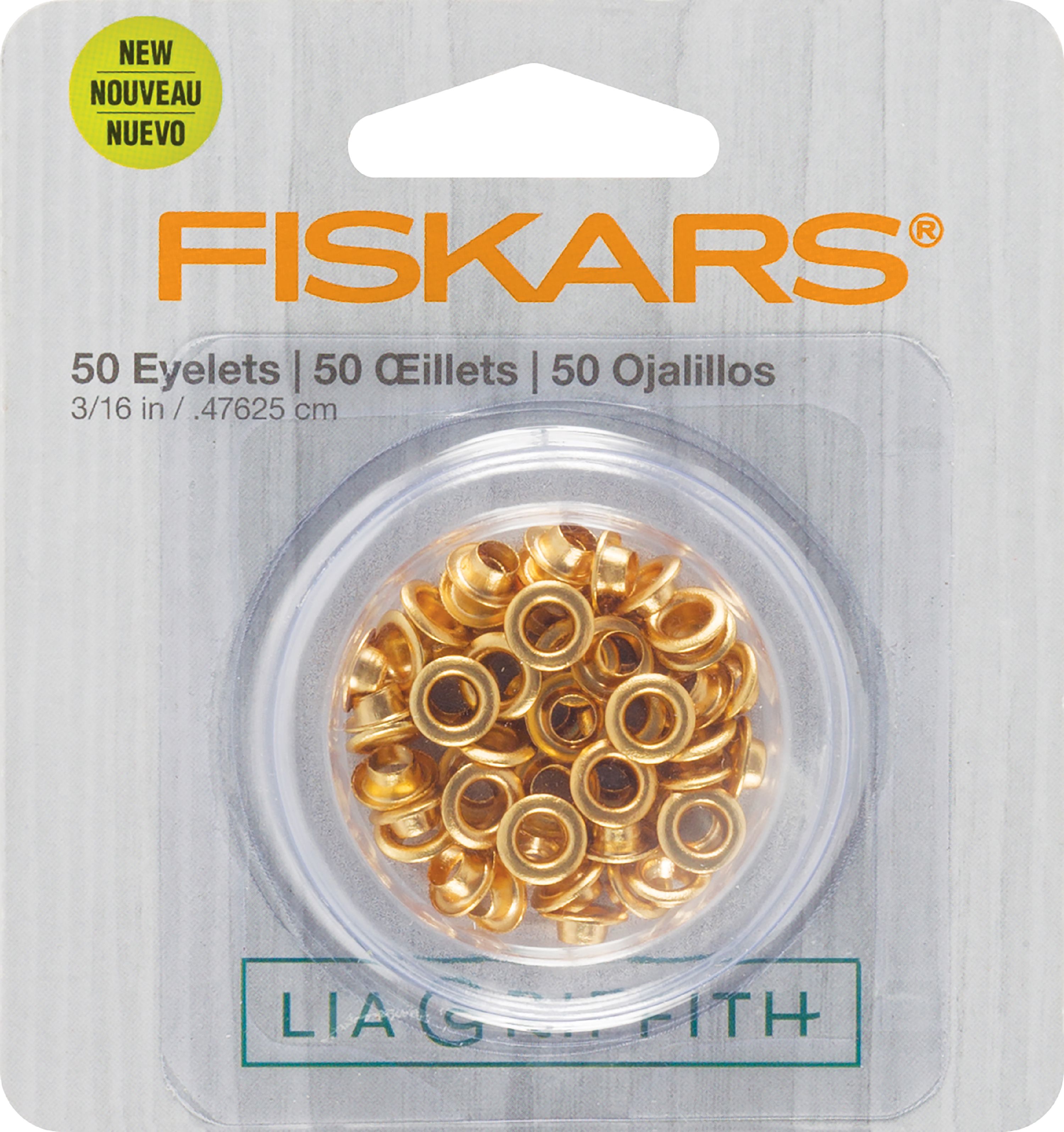 Fiskars Lia Griffith Eyelets-Gold