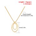 thumbnail image 4 of Collar de cadena exquisito Qarigey estilo Vintage colgantes oro, 4 of 6