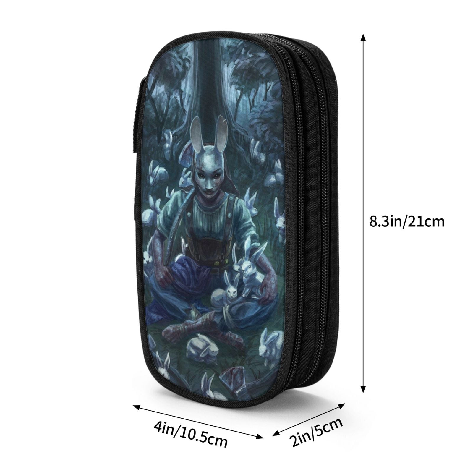 Dead By Daylight Dbd Pencil Case Large Capacity Pencil Pouch Pen Bag Office Stationery Organizer Travel Makeup Bag Black