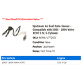thumbnail image 2 of Upstream Air Fuel Ratio Sensor - Compatible with 2003 - 2006 Volvo XC90 2.5L 5-Cylinder 2004 2005, 2 of 2