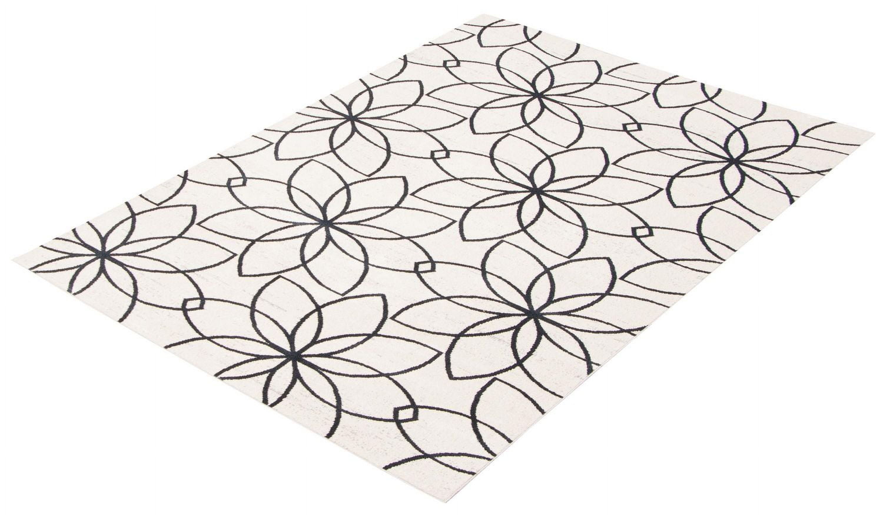 ECARPET Washable Floral Area Rug & Runner for Bedroom, Living Room, Kids Hallway