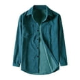 thumbnail image 5 of Lars Amadeus Men's Corduroy Shirt Button Down Regular Fit Long Sleeves Shirts, 5 of 6
