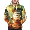 thumbnail image 6 of Totoro Trendy Cartoon Men'S Fleece Hooded Hoodie, hoodies for women men with pockets,Fall Fashion 2025 Pullover Sweaters Winter Clothes, 6 of 9