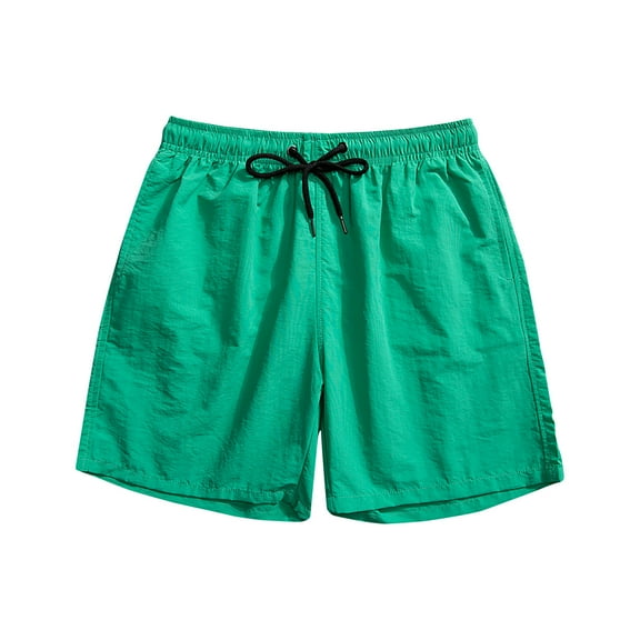 Jessboyy Workout Shorts for Men 5 Inch,Lightweight Drawstring Elastic Waist Solid Color Beach Shorts,Summer Casual Running Gym Shorts Mint Green,XXL