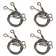 thumbnail image 1 of Soportes resistentes de alambre ajustable para colgar cuadros - Paquete de 8 accesorios para colgar, cable de acero inoxidable de 2 m x 1,5 mm, 1 of 8