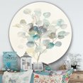 thumbnail image 3 of Designart 'feuilles d'Eucalyptus I' Art Mural Rond en Métal Style Ferme, 3 of 3