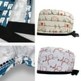 thumbnail image 2 of Print Scrub Hat for Hospital Nurse Hat Surgical Hat for Medicals Care Hair Loss Caps Soft Turban Hat for Cancers Patient, 2 of 20