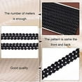 thumbnail image 3 of 15 Yard Faux Leather Braid Trims Black Flat Braid Upholstery Trim Strap Lace Ribbon 0.5 inch Wide 2mm Thick, 3 of 9