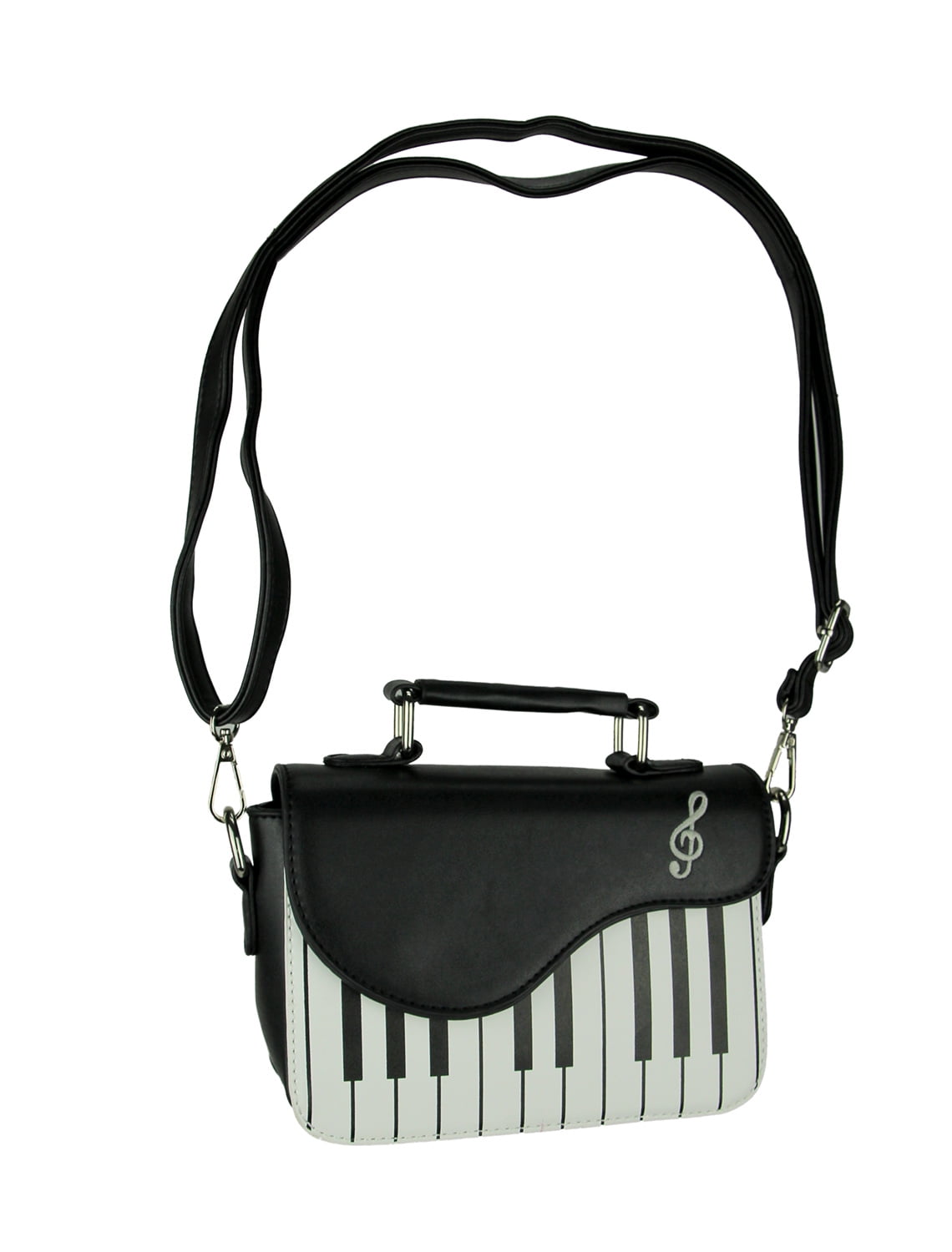 black and white crossbody purse