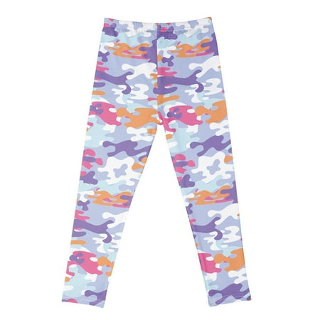 

MPWEGNP Bottom Long Print Baby Leggings Pants Yoga Girls Trousers Striped Leopard Stretch Camouflage Kids Leggings Toddler Girls Pants for Big Girls Toddler Girls Shorts Size 4t