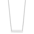 thumbnail image 3 of Auriga Fine Jewelry 925 Sterling Silver/Rhodium-plated Polished Blank Bar Necklace for Women 18", 3 of 6