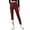 Rose Red, variant on Womens High Waist Plus Velvet Leggings - Leather-Look Elastic Slim Fit for Winter, Thermal Lined