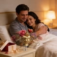 thumbnail image 4 of Romantic Acrylic Tea Cup Rocking Ornament with Roses - Perfect Gift for Lovers, Anniversaries & Valentine's Day, 4 of 6