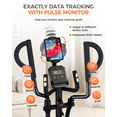 thumbnail image 5 of LNOW Build-in Bluetooth Silent Magnetic Elliptical Exercise Bike for Home Elliptical Training Machines 450lbs Nearlly Fully Assembled with 17 Stride Length, 5 of 11