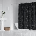 thumbnail image 2 of Dark Blue Celestial Pattern Shower Curtain 72"x84" ,Bathroom Decorative Shower Curtains Set with 12 Hooks,Modern Waterproof Washable Shower Curtain, 2 of 6