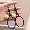 thumbnail image 6 of Mini Tennis Racket Keychain, Sports Equipment Gift for Tennis Fans,Compact and Portable for Bags and Keys, Great for Birthdays and Graduations, Fun and Decorative Accessory, 6 of 6