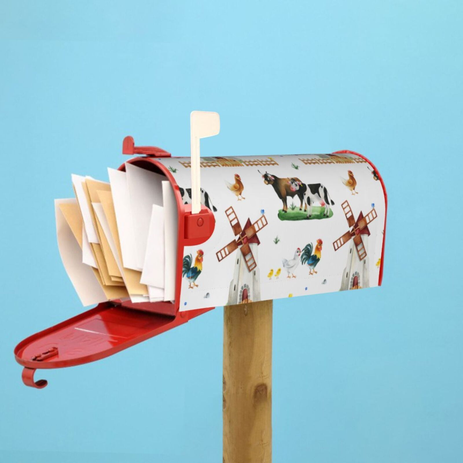 Kdxio Magnetic Mailbox Cover 21x18 in Mailbox Cover Outdoor Decoration Holiday Mailbox Covers for Home Garden Yard-21x18 in