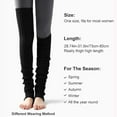 thumbnail image 3 of Women's Thigh High Leg Warmers/Slouch Socks, Soft & Thick Footless Socks, Warm Leg Protection 1Pairs, 3 of 7