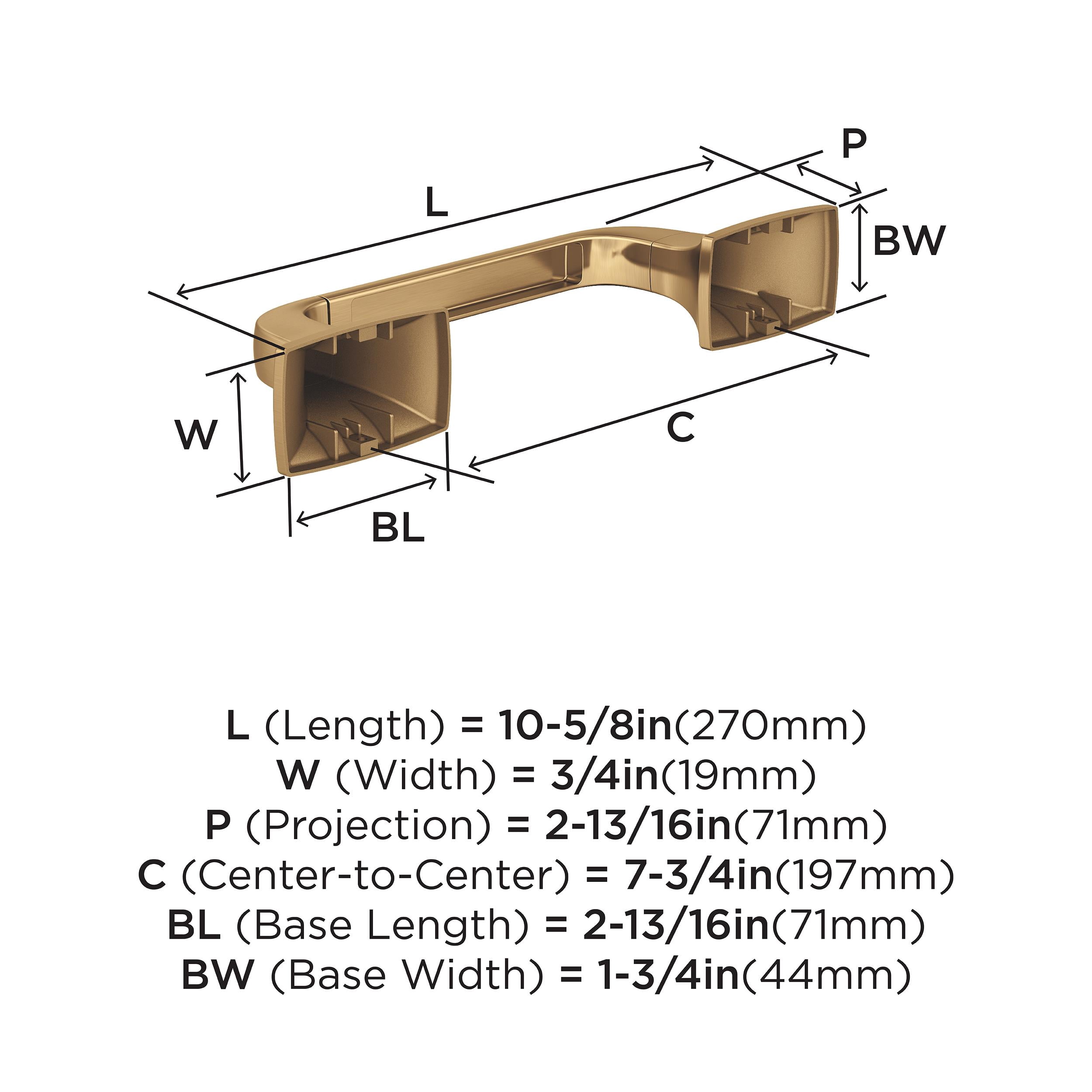 Amerock Highland Ridge Champagne Bronze Pivoting Double Post Toilet Paper Holder