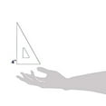 thumbnail image 2 of Pacific Arc Drafting Triangle, 12-inch, 30/60/90 Degrees, Clear Acrylic, 2 of 8