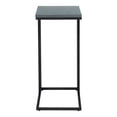 thumbnail image 3 of Furniture of America Vidan Rustic Metal C-Shaped Side Table in Antique Blue, 3 of 5