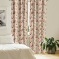 thumbnail image 2 of Ambesonne Birds Window Curtains, Chickens with Red Ducklips, Each 28" W x 95" L, Taupe Beige, 2 of 4