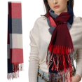thumbnail image 1 of Winter Scarf Plaid Tassel Scarf Autumn Scarf Warm Scarf Women Large Scarf Fashion Scarf Shawl Wrap Warm Shawl Men Scarf For Winter, 1 of 3