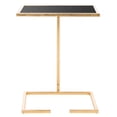 thumbnail image 2 of SAFAVIEH Neil Gold Leaf Accent Table Gold / Black, 2 of 7