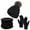 BK3, variant on EHRWE Winter Beanie Hat Scarf Gloves Set For Women Lined Knit Hat Warm Long Scarf Winter Fashion