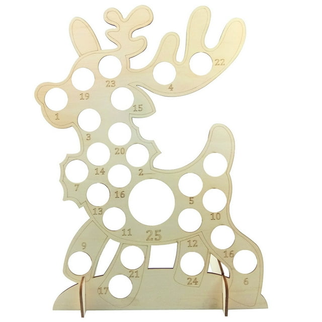 Bearachild Marco de soporte de Chocolate reutilizable de Navidad, cuenta regresiva de caramelos, calendario de vacaciones de 25 días, decoración de Kits de decoración para fiestas Tipo 8 Bearachild HA009995-08