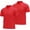 Crimson Red Short Sleeve, variant on Men's Polo Shirts 2-Pack, Dressy Casual Long Sleeve Collared Shirts, Black XL