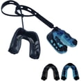 thumbnail image 1 of 2 Pcs Protège-Bouche, Attelles Moulables Protège-Bouche Embout de Sport Professionnel avec Sangle, 1 of 7