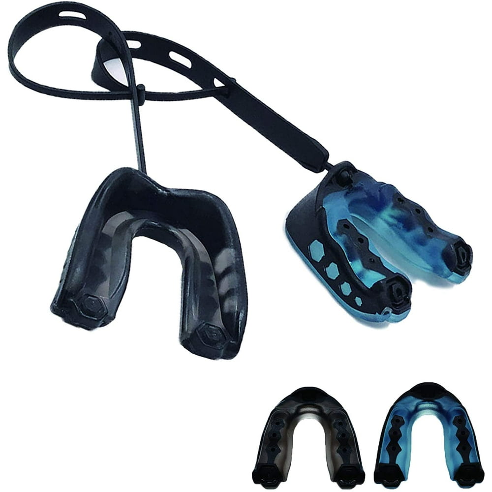 2 Pcs Mouth Guard, Moldable Braces Mouthguard Football Mouthpiece