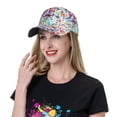 thumbnail image 5 of Disketp Colorful Watercolor Dots Print Baseball Caps for Outdoor Sports Fashion Casual Outdoor Caps Men Women, 5 of 6