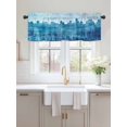 thumbnail image 2 of Valances for Windows Abstract Urban Silhouette Rod Pocket Cafe Window Treatments Valance Curtains for Kitchen Bathroom Laundry Basement Windows 60"x18", 2 of 9