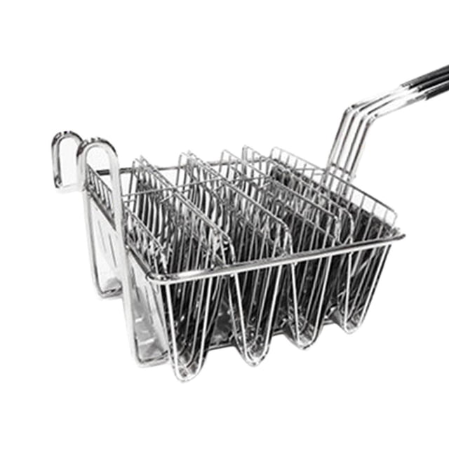 Taco Deep Shell Fryer Taco Holder Fried Basket with Grip Handle Basket Container Stand 4 Shells