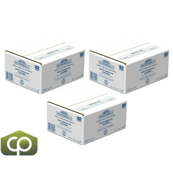 Ghirardelli Poudre Aromatisée Chocolat Blanc Moulu Sucré 10 lb. (4,54 kg) (3/caisse)