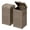 Brown, variant on AIZYT 33 Gallon Outdoor Trash Can, Hideaway Garbage Bins with Tiered Lid, Waterproof Resin Outside Waste Bins for Patio, Outside Pool, Backyard and Deck(1, Deep Brown)