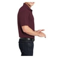 thumbnail image 3 of Mafoose Mens Polyester Micropique Sport-Wick Polo Shirt Maroon 6X-Large, 3 of 7