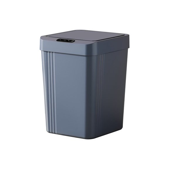 HBBKVI 3.4 Gallon 3 Modes Motion Sensor Kitchen Trash Can, Plastic Automatic Bathroom Trash Can, Blue
