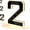 2, variant on Solar House Numbers for Outside, Modern Illuminated Address Signs for House in 3 Versatile Sizes, Waterproof LED Backlit Identification Plates, Lighted Number Sign for Yard Door Wall(2,4.7inch)