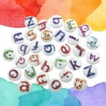 thumbnail image 2 of Shisuyan 100pcs 15MM 26 Letters Candy Color Thin Mixed Loading Assorted Color Wooden Buttons (Random Color), 2 of 8