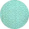 thumbnail image 1 of Ahgly Company Indoor Round Abstract Light Blue Contemporary Area Rugs, 3' Round, 1 of 4