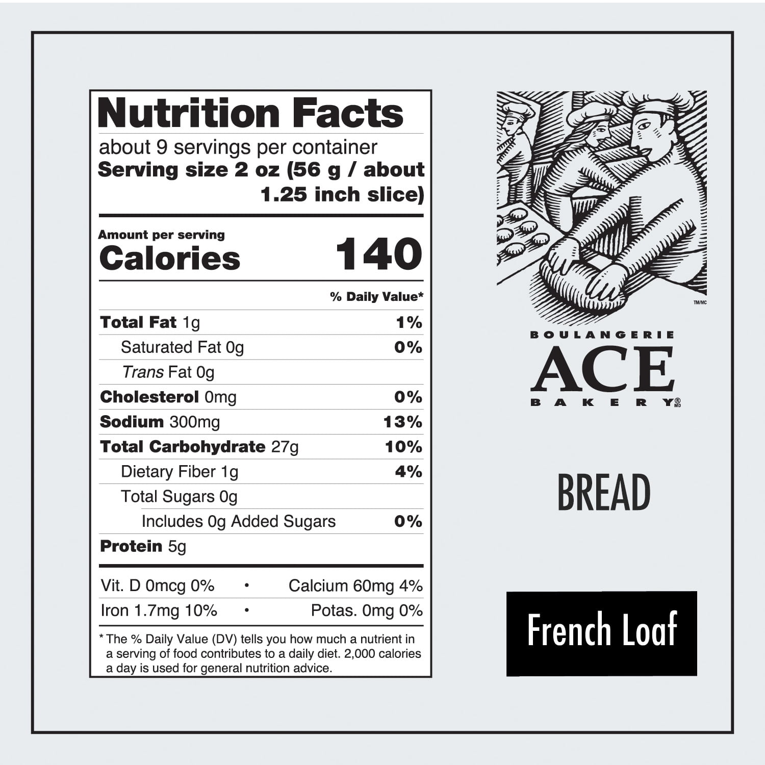 ACE Bakery® French Regular Loaf Bread, 1 Count,18.5 oz