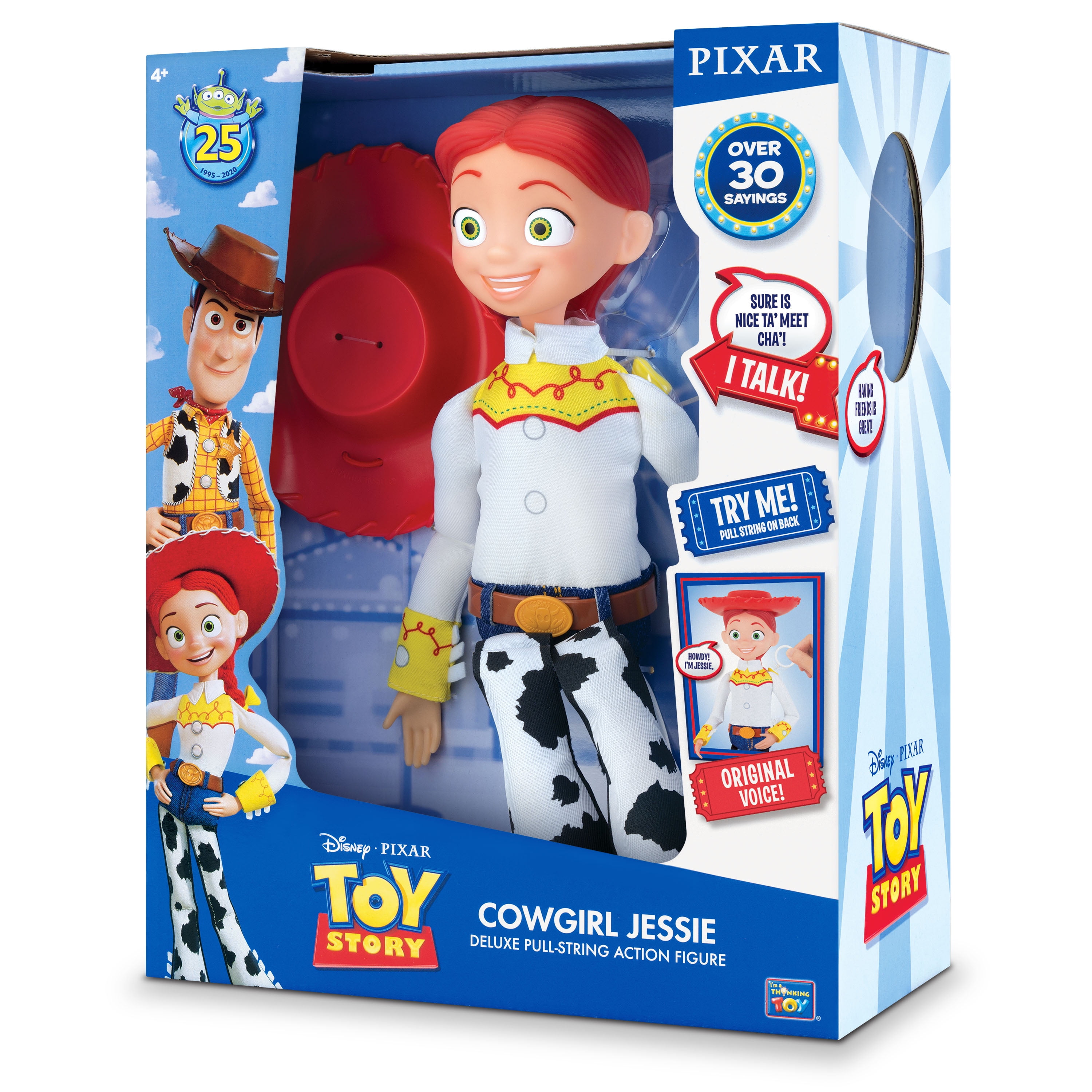 Original Voix Toy Story 4 Jessie Parlant Action Figurine Cowgirl Disney Pixar 