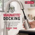 thumbnail image 4 of Delta Faucet Lenta Touch Kitchen Faucet Chrome, Chrome Kitchen Faucets with Pull Down Sprayer, Kitchen Sink Faucet, Touch Faucet for Kitchen Sink, Delta Touch2O Technology, Chrome 19802TZ-, 4 of 7