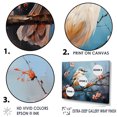 thumbnail image 3 of Designart "Snowdrop Branch Winter Birds" Snowdrops Floater Framed Canvas Prints, 3 of 5